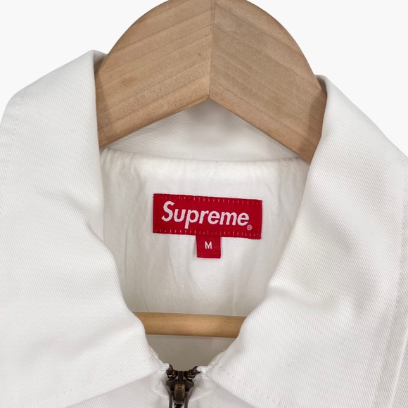 Supreme x Daniel Johnston Men's Embroidered Art Work White Jacket - Picture 4 of 11